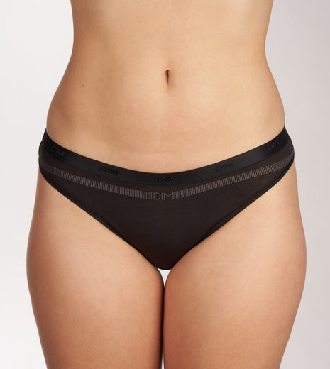 Dim slip 3 pack les pockets cotton stretch black / grey dames D4C17-DP6 Dim slip lot de 3 les pockets cotton stretch black / grey femmes
