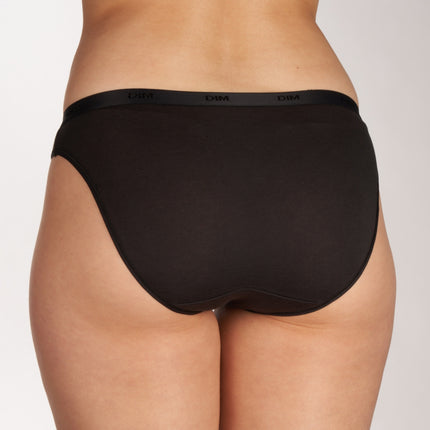 Dim slip 3 pack les pockets cotton stretch black / grey dames D4C17-DP6 Dim slip lot de 3 les pockets cotton stretch black / grey femmes
