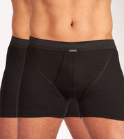 Dulcia boxer lot de 2 new basic cotton 4-1 rib black hommes