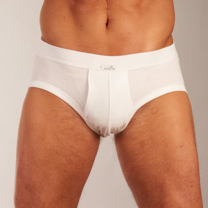 Dulcia slip 3 pack new basic cotton 4-1 rib white heren 678-0540-white Dulcia slip lot de 3 new basic cotton 4-1 rib white hommes
