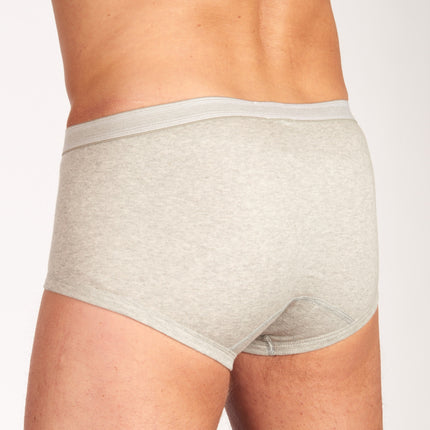 Dulcia slip basic cotton 1-1 rib grey heren 695-0992-grey Dulcia slip basic cotton 1-1 rib grey hommes
