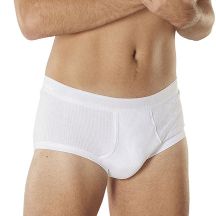 Dulcia slip classic 2-2 rib white heren 669-8400-white Dulcia slip classic 2-2 rib white hommes