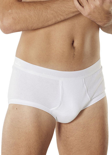 Dulcia slip classic 2-2 rib white heren 669-8400-white Dulcia slip classic 2-2 rib white hommes