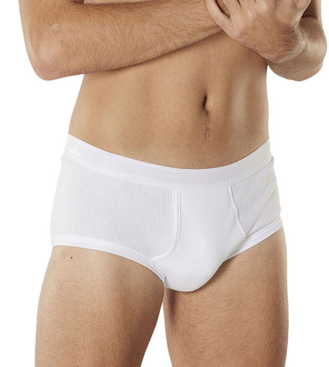 Dulcia slip classic 2-2 rib white heren 669-8400-white Dulcia slip classic 2-2 rib white hommes
