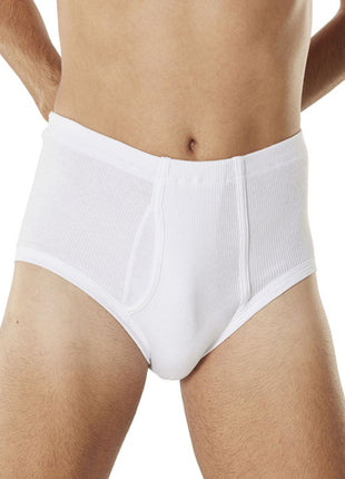 Dulcia slip classic maxi 2-2 rib white heren 669-8721-white Dulcia slip classic maxi 2-2 rib white hommes