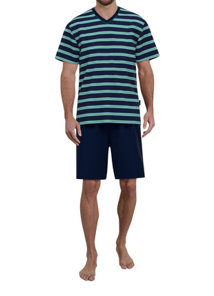 Götzburg pyjama korte broek bray dark green heren 452301-5667-352 Götzburg pyjama pantalon court bray dark green hommes