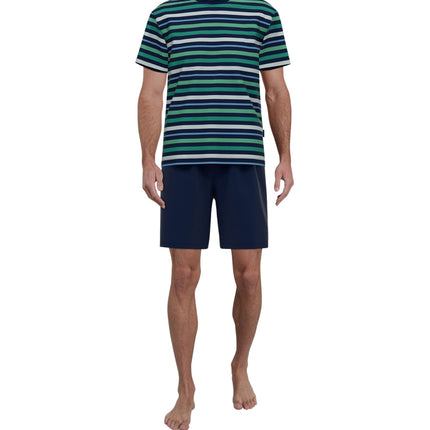 Götzburg pyjama korte broek bray round dark green heren 452300-5667-322 Götzburg pyjama pantalon court bray round dark green hommes
