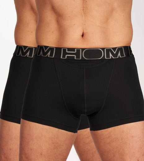 Hom short 2 pack ho1 boxer briefs black heren 400405-V001 Hom boxer 2 pack ho1 boxer briefs black hommes
