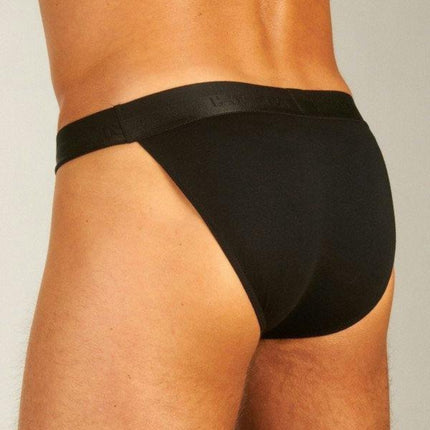 Hom slip classic tanga briefs black heren 400413-0004 Hom slip classic tanga briefs black hommes
