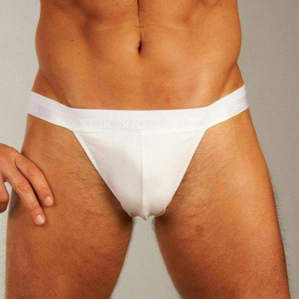 Hom slip classic tanga briefs white heren 400413-0003 Hom slip classic tanga briefs white hommes
