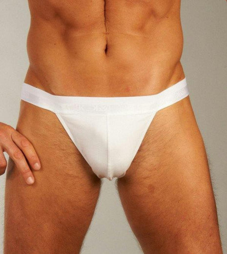 Hom slip classic tanga briefs white heren 400413-0003 Hom slip classic tanga briefs white hommes
