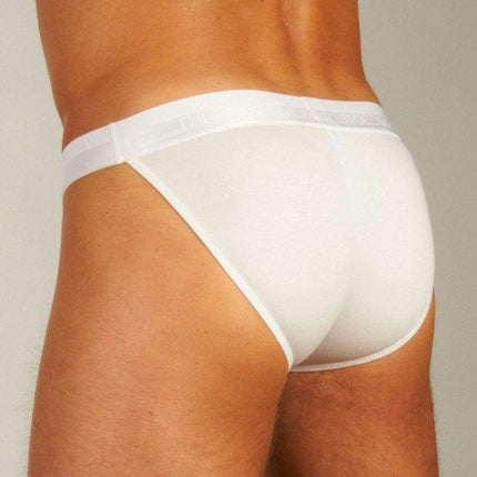 Hom slip classic tanga briefs white heren 400413-0003 Hom slip classic tanga briefs white hommes
