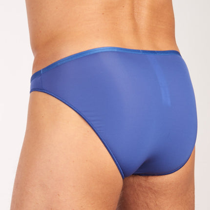 Hom slip plumes micro briefs blue heren 404756-00BI Hom slip plumes micro briefs blue hommes
