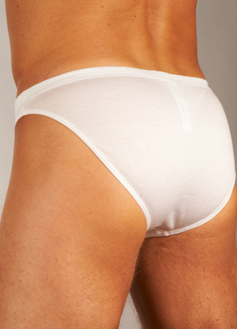 Hom slip premium cotton comfort micro briefs white heren 359699-0003 Hom slip premium cotton comfort micro briefs white hommes