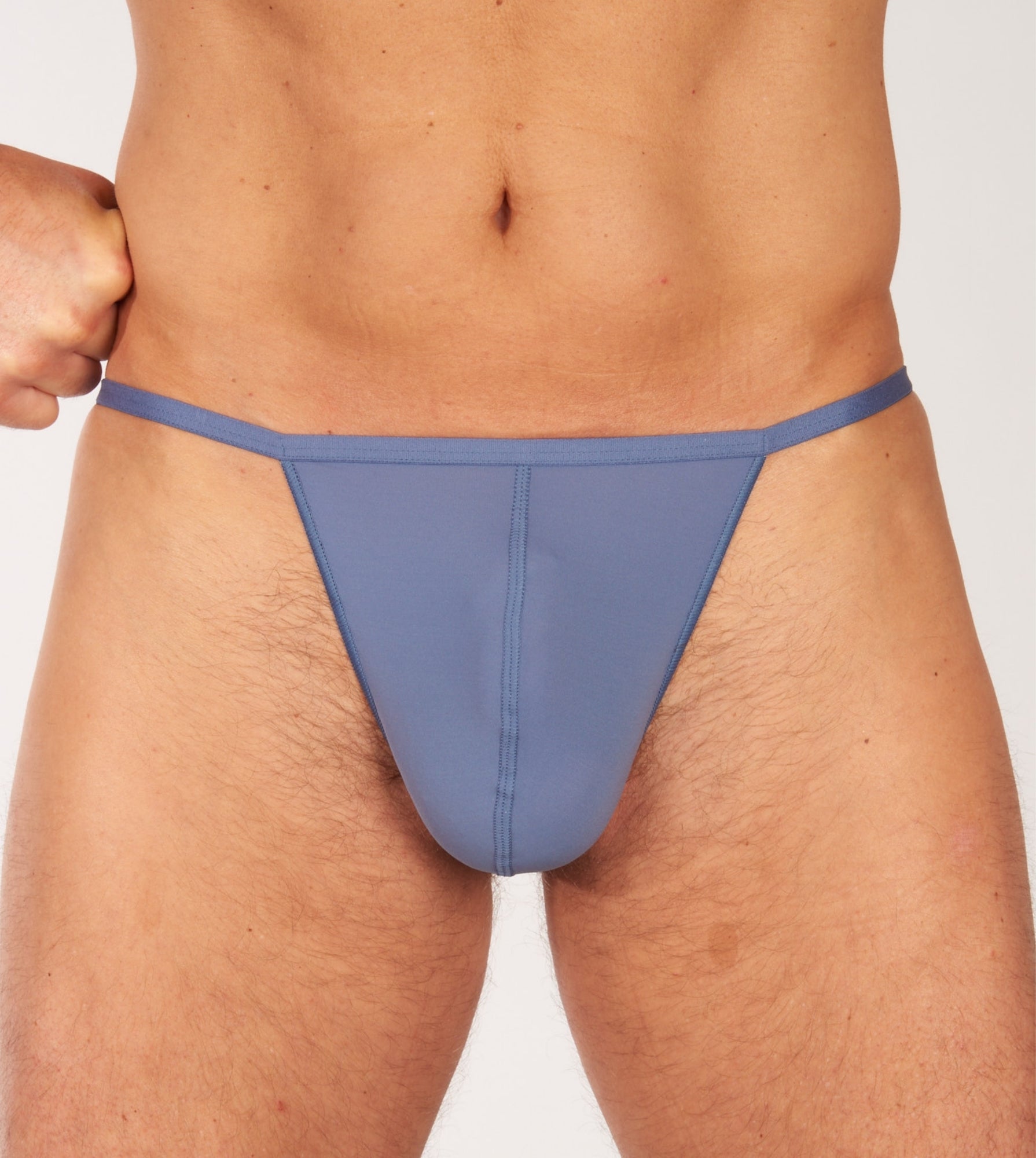 Hom string plumes g string midblue heren MyComfort24