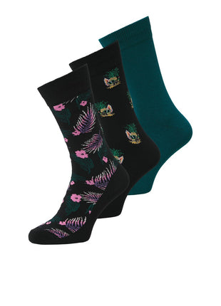 Jack & Jones sokken 3 paar jacpineapple skulls socks  heren
