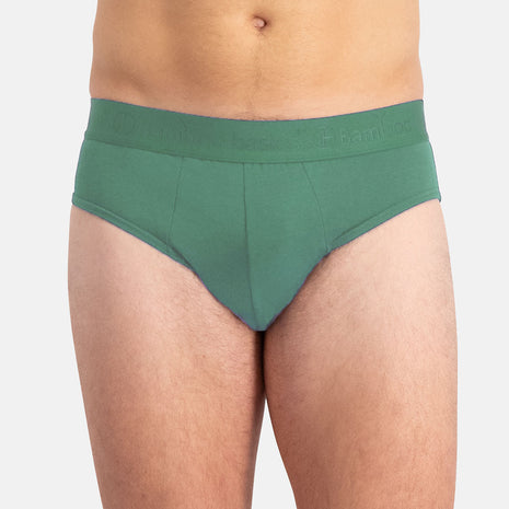 Bamboo Basics slip lot de 3 knitted brief black, deep teal, malachite green hommes