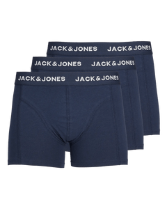 Jack & Jones short 3 pack jacanthony trunks blue heren