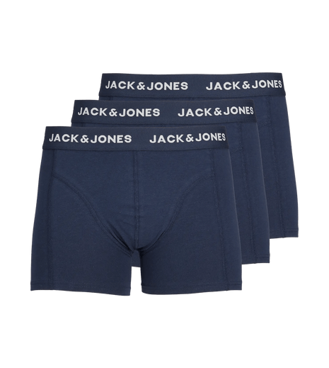 Jack & Jones short 3 pack jacanthony trunks blue heren