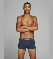 Jack & Jones short 3 pack jacanthony trunks blue heren