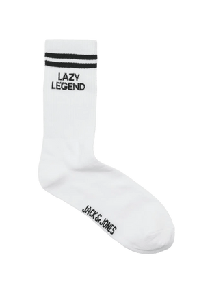 Jack & Jones sokken 3 paar jacollie statement sock white heren