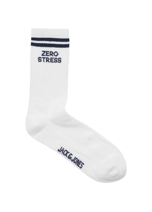 Jack & Jones sokken 3 paar jacollie statement sock white heren