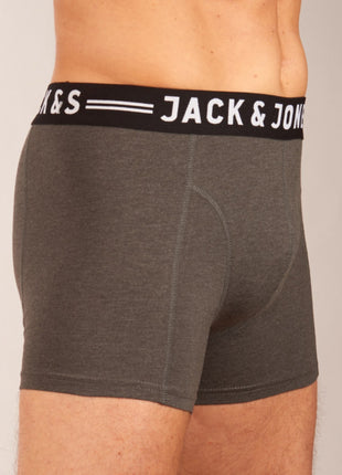 Jack & Jones short 3 pack jaclichfield trunks burgundy heren 12113943-2345331 Jack & Jones boxer lot de 3 jaclichfield trunks burgundy hommes
