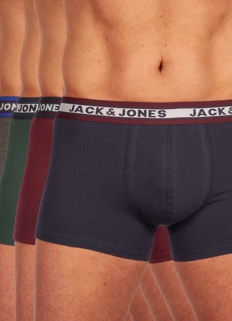 Jack & Jones short 5 pack jacoliver trunks multi heren 12165348-3228265 Jack & Jones boxer lot de 5 jacoliver trunks multi hommes