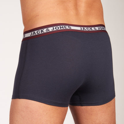 Jack & Jones short 5 pack jacoliver trunks multi heren 12165348-3228265 Jack & Jones boxer lot de 5 jacoliver trunks multi hommes
