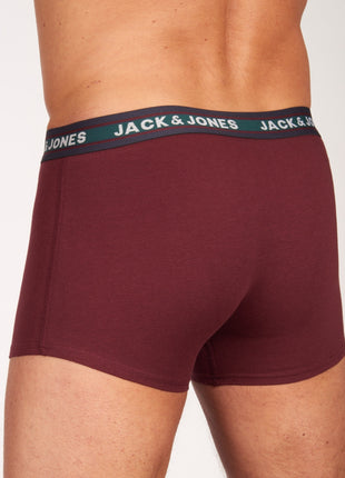 Jack & Jones short 5 pack jacoliver trunks multi heren 12165348-3228265 Jack & Jones boxer lot de 5 jacoliver trunks multi hommes
