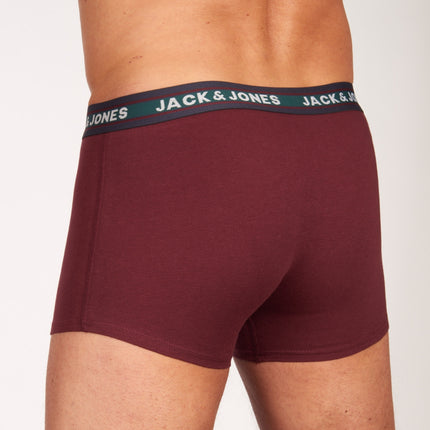Jack & Jones short 5 pack jacoliver trunks multi heren 12165348-3228265 Jack & Jones boxer lot de 5 jacoliver trunks multi hommes
