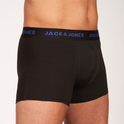 Jack & Jones short 7 pack jacbasic trunks black heren 12165587-3235165 Jack & Jones boxer lot de 7 jacbasic trunks black hommes
