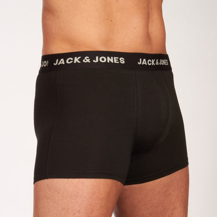 Jack & Jones short 7 pack jacbasic trunks black heren 12165587-3235165 Jack & Jones boxer lot de 7 jacbasic trunks black hommes

