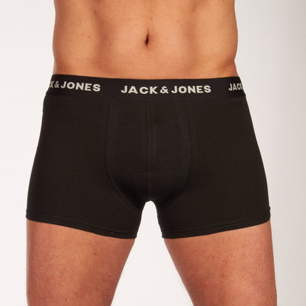 Jack & Jones short 7 pack jacbasic trunks black heren 12165587-3235165 Jack & Jones boxer lot de 7 jacbasic trunks black hommes
