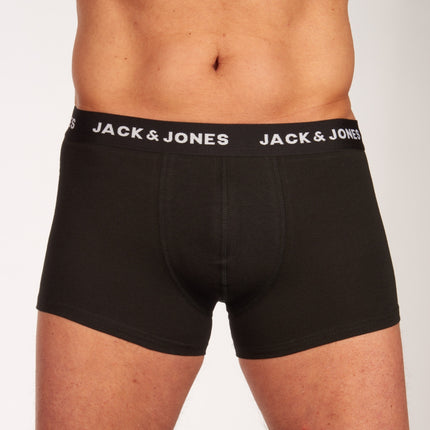 Jack & Jones short 7 pack jachuey trunks black heren 12171258-3327169 Jack & Jones boxer lot de 7 jachuey trunks black hommes
