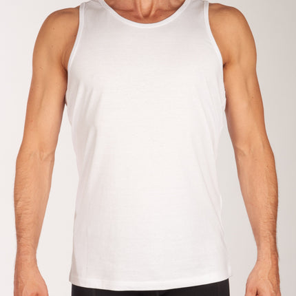 Jack & Jones singlet 2 pack jacbasic tanktop white heren 12133910-2715986 Jack & Jones débardeur lot de 2 jacbasic tanktop white hommes
