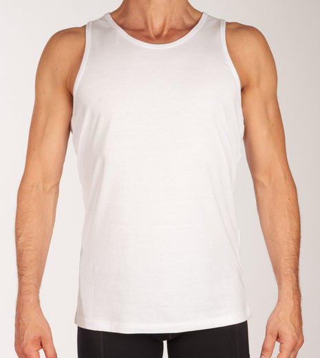 Jack & Jones singlet 2 pack jacbasic tanktop white heren 12133910-2715986 Jack & Jones débardeur lot de 2 jacbasic tanktop white hommes
