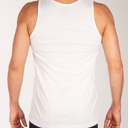Jack & Jones singlet 2 pack jacbasic tanktop white heren 12133910-2715986 Jack & Jones débardeur lot de 2 jacbasic tanktop white hommes

