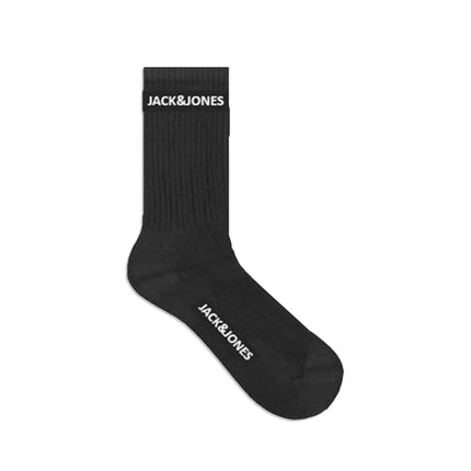 Jack & Jones sokken 5 paar jacbasic logo tennis sock black heren 12179475-3453662 Jack & Jones chaussettes 5 paires jacbasic logo tennis sock black hommes
