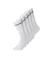 Jack & Jones chaussettes 5 paires jacbasic logo tennis sock white hommes