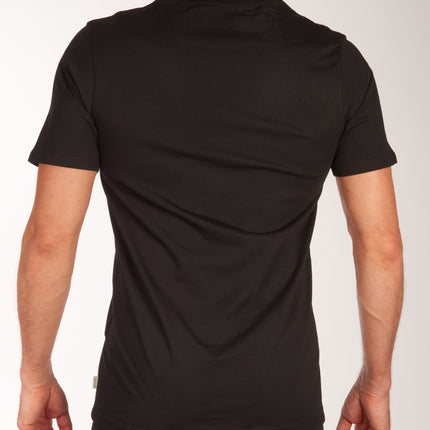 Jack & Jones t-shirt ronde hals 2 pack jacbasic tee black heren 12133913-2716004 Jack & Jones t-shirt col rond lot de 2 jacbasic tee black hommes
