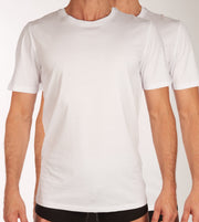 Jack & Jones t-shirt ronde hals 2 pack jacbasic tee white heren