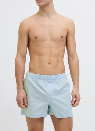Jack & Jones wijde boxershort 5 pack jacmilano woven boxers poppy seed black / chambray blue / skyway / dusty olive heren 12281679-4811018 Jack & Jones wijde caleçon lot de 5 jacmilano woven boxers poppy seed black / chambray blue / skyway / dusty olive  