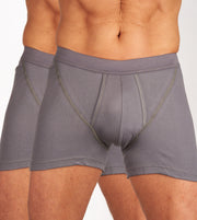 Mango short 2 pack 1-1 rib box grey heren