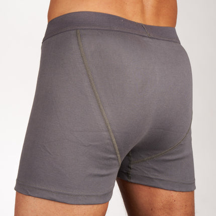 Mango short 2 pack 1-1 rib box grey heren 685-5430-box grey Mango boxer lot de 2 1-1 rib box grey hommes
