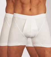 Mango short 2 pack 1-1 rib white heren