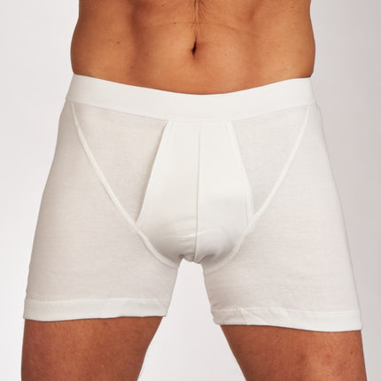 Mango short 2 pack 1-1 rib white heren 685-5430-white Mango boxer lot de 2 1-1 rib white hommes
