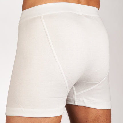 Mango short 2 pack 1-1 rib white heren 685-5430-white Mango boxer lot de 2 1-1 rib white hommes
