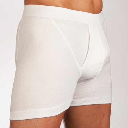 Mango short 2 pack 1-1 rib white heren 685-5430-white Mango boxer lot de 2 1-1 rib white hommes
