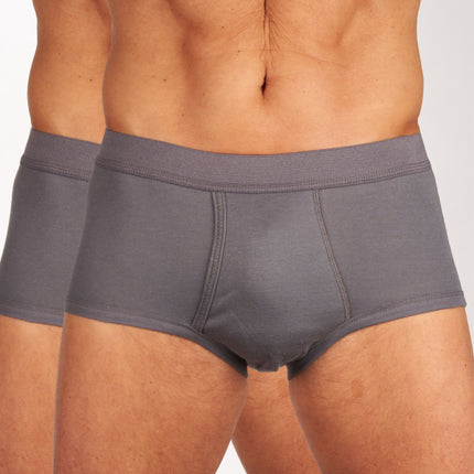 Mango slip 2 pack 1-1 rib box grey heren 685-8400-box grey Mango slip lot de 2 1-1 rib box grey hommes

